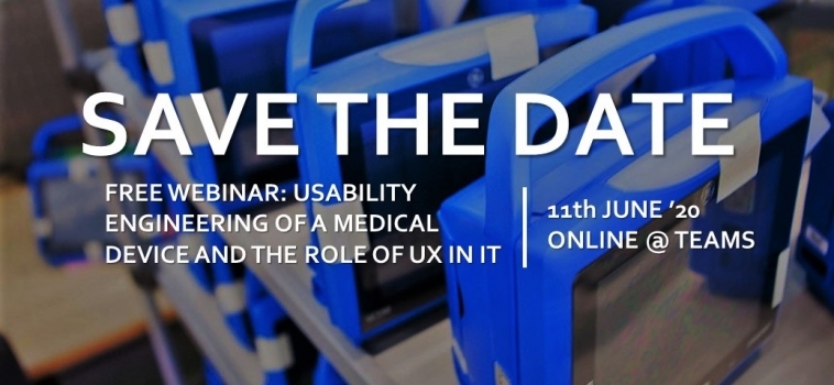 Free Webinar – Usability Engineering of a Medical Device and the role of UX in it