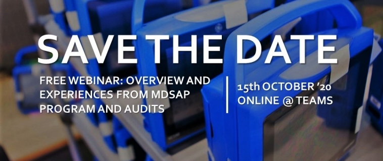 Free Webinar – Overview and experiences from MDSAP program and audits