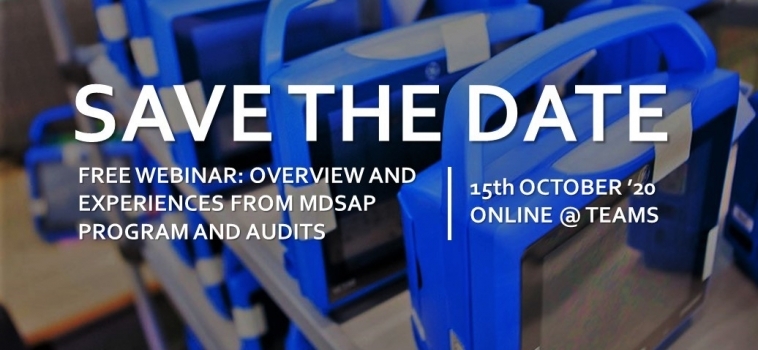 Free Webinar – Overview and experiences from MDSAP program and audits